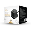 7MD Cube USB Power Strip – 5 Outlets + 2 USB-A + 3 USB-C | 3250W Power Delivery Fast Charging 65W Total USB Output  | 7MD5U5K-PD |