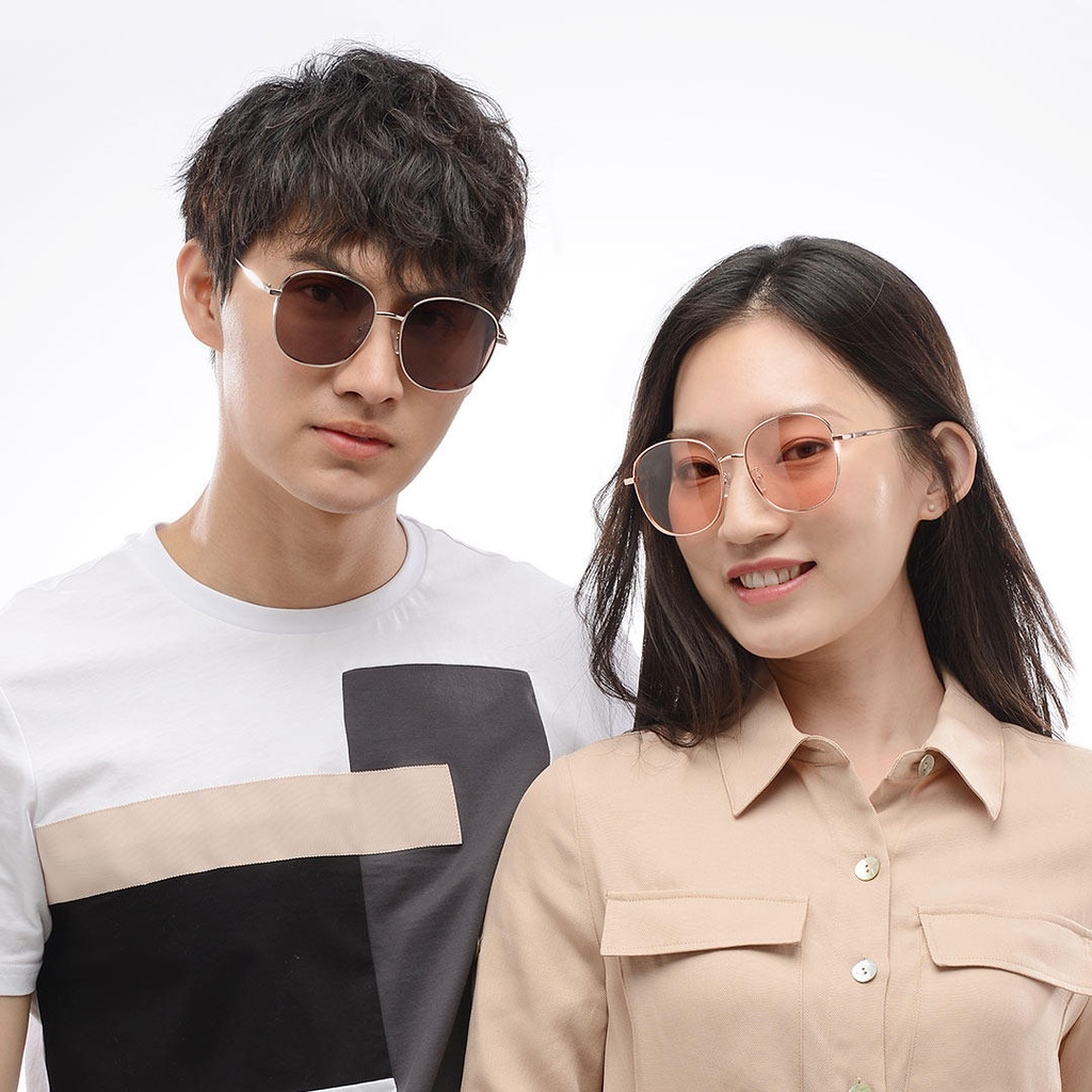 MW SM110 Polarized Sunglasses From Xiaomi Youpin Metal Square Frames Stylish UV-proof Anti-dazzle Sunglasses Outdoor Men Women Sunglasses - Brown Square