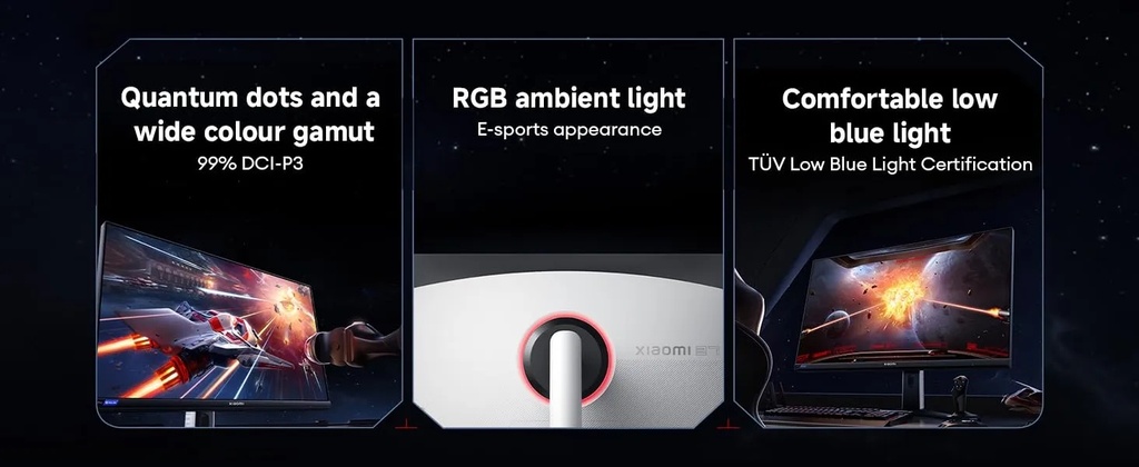 Xiaomi Mini LED Gaming Monitor G Pro 27i 27 inch QHD 2560x1440 180Hz 1ms HDR1000 1000 nits Peak Brightness 99% DCI-P3 Colour Calibration
