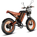 Kugoo V6 Harley Electric Bike 48V 28Ah 1000W Dual Motor Fat Tire 20 inch Foldable E Bike 50km h 70km Range 150kg Load