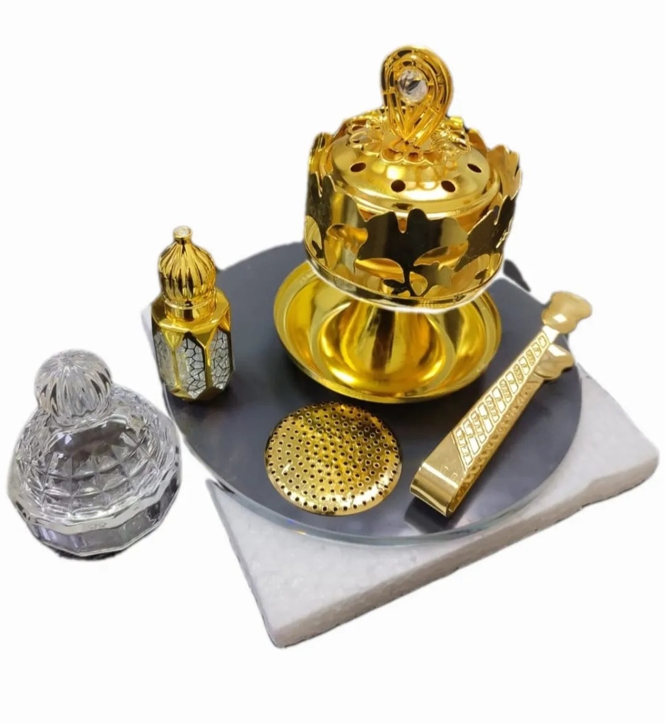 ONYX STAR Clothes Rack with Wooden Base & Wheels + 6-Piece Luxury Incense Burner Set