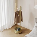 ONYX STAR Clothes Rack with Wooden Base & Wheels + 6-Piece Luxury Incense Burner Set