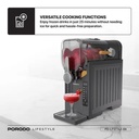 Porodo Lifestyle Multi-Function Slushie Maker – 2.6L Capacity, 25 Min Quick Freezing | Milkshakes, Ice Cream & Frappé Machine | LFS143 | PD-LFST143-BK |
