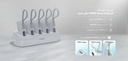 Taktik Charging Station Set with 5×10000mAh Power Banks | TT-PS-10000 |Type-C Fast Charging, LED Display, Portable & Travel-Friendly |