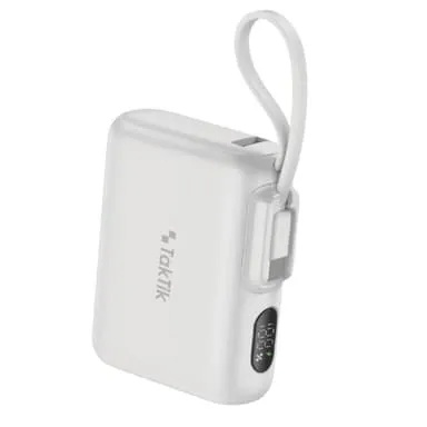 Taktik Charging Station Set with 5×10000mAh Power Banks | TT-PS-10000 |Type-C Fast Charging, LED Display, Portable & Travel-Friendly |