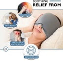 Hot & Cold Pack Migraine Relief Cap – Flexible, Wearable, 360° Full Coverage for Headache & Migraine Pain Relief