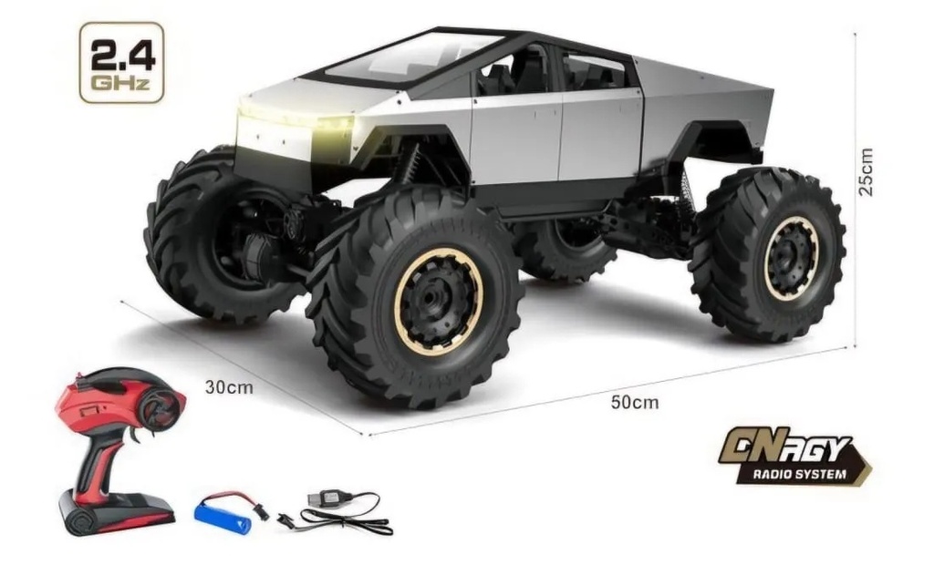 MOKA Rock Crawler 1:8 Scale 4WD RC Truck – Alloy Material, 7.4V Battery, 2.4GHz Remote, All-Terrain Off-Road Design