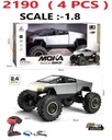 MOKA Rock Crawler 1:8 Scale 4WD RC Truck – Alloy Material, 7.4V Battery, 2.4GHz Remote, All-Terrain Off-Road Design