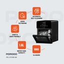 Porodo Sphere Ice Maker – 160 Ice Balls/Day | 3kg Basket, 1.6L Tank, Self-Cleaning, Quiet Operation, UK Plug, R290 Eco Refrigerant | PD-LFST091-BK |