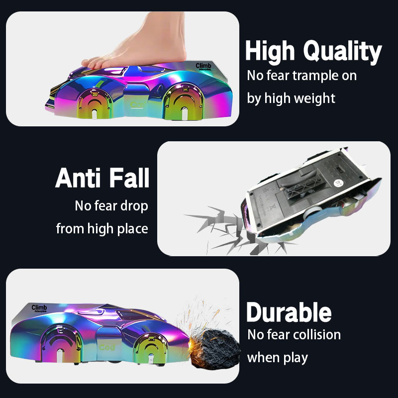 A&T Wall Climber Car – Remote-Controlled Stunt Vehicle with LED Lights, 360° Rotation & Suction Wheels | USB Charging & 12-Month Warranty