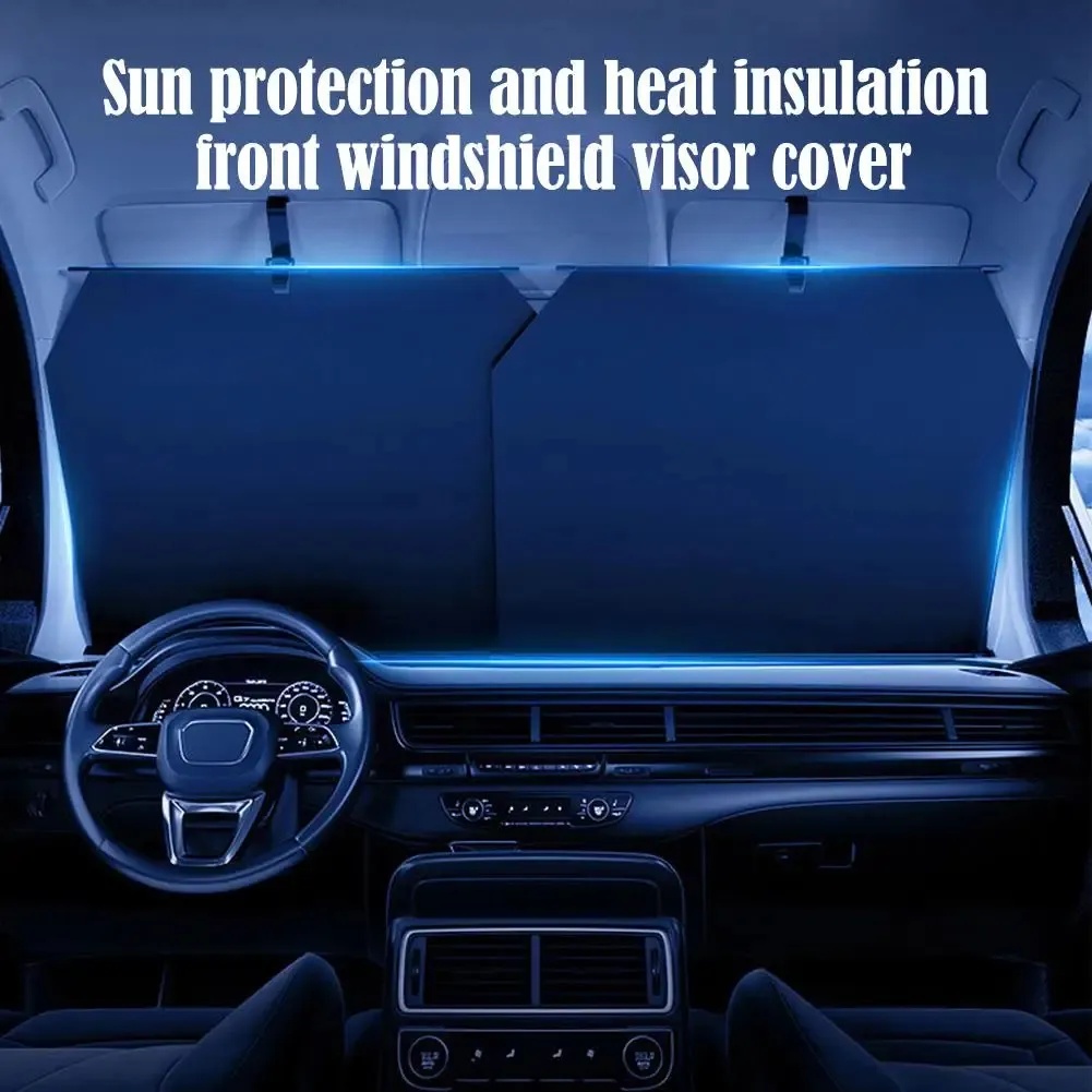 7MD Automatic Retractable Sunshade For Car  – Full Windshield Coverage, 99% UV Protection, Adjustable Fit for Sedans, SUVs, Hatchbacks & MPVs | 7MD-25423 | 7MD-25424 |