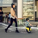 Mommy & Me Adventure Balance Scooter – One-Wheel Ride-On Toy with Handlebar for Kids Outdoor Fun