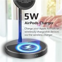 PROMATE | AuraBase-PD20 | 2 in 1 Wireless Charging Station With | 40W | Output
