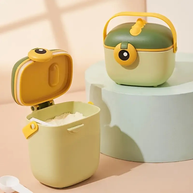 AMOR TINY Dinosaur Milk Powder Box – Portable Moisture-Proof Formula Dispenser