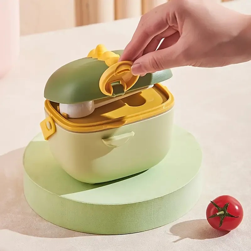 AMOR TINY Dinosaur Milk Powder Box – Portable Moisture-Proof Formula Dispenser