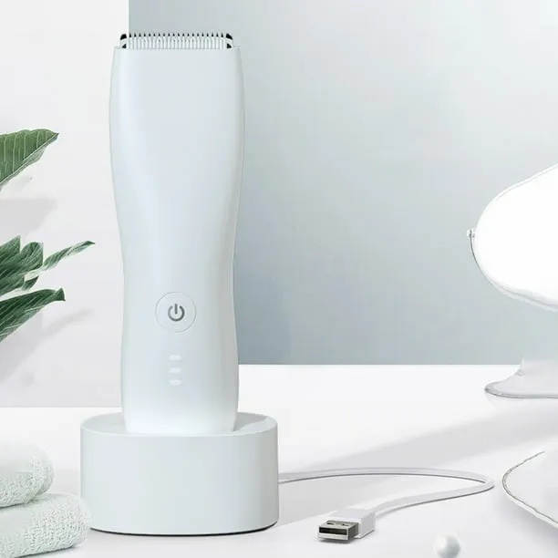 AMOR TINY Electric Hair Clipper – Silent Rechargeable Trimmer with Charging Dock for Babies & Kids
