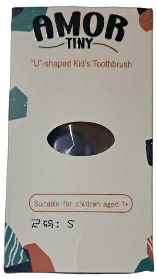 AMOR TINY U-Shaped Toothbrush for Kids – 360° Silicone Toothbrush, Gentle Full-Mouth Cleaning for Ages 2-7