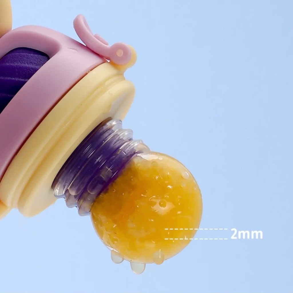 AMOR TINY Eco-Friendly Silicone Fruit Feeder – BPA-Free Baby Feeder for Fresh Fruit & Juice | Ages 0–12 Months