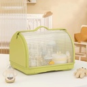 AMOR TINY Baby Bottle Drying & Storage Rack – Portable Covered Organizer with Drain Tray & Handle