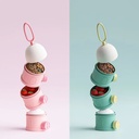 AMOR TINY 3‑Layer Stackable Snack & Formula Dispenser – Compact Feeding Solution