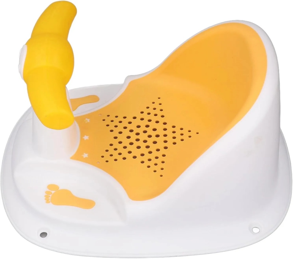 AMOR TINY Baby Shower Chair | Secure, Ergonomic Baby Bath Seat with Handle – Anti-Slip Suction, Easy to Clean, Versatile Infant Support