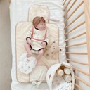 AMOR TINY Portable Waterproof Changing Pad – Travel Diaper Mat with Wipes Pocket