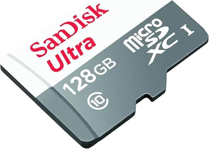SanDisk Ultra 128GB microSDXC UHS-I |100MB/s Full HD – Compatible with Android, Cameras, Tablets & Smartphones