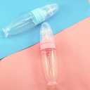 AMOR TINY Baby Silicone Food Feeder – Soft Head Heat-Resistant Feeding Bottle with Dust Cover, BPA-Free, 120ml Capacity for Infants 4 Months+