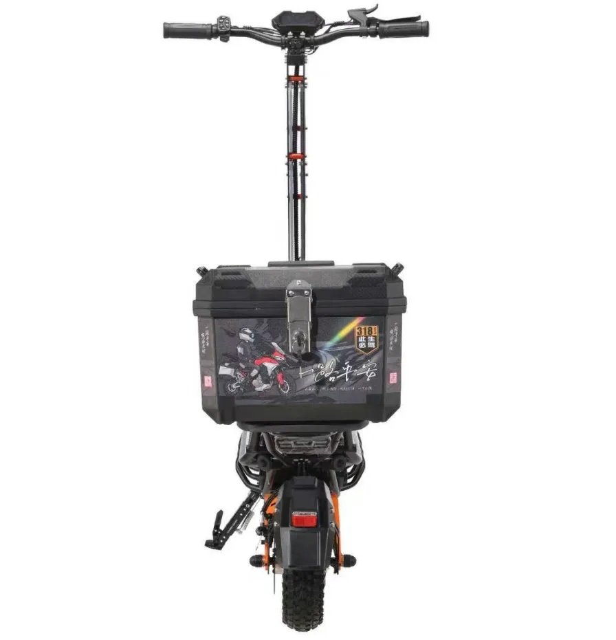 Kugoo City Ride 1200W High-Speed Electric Scooter with Rear Storage Box – 85KM/h Top Speed, 55KM Range, 48V Battery, 12-Inch Wheels & Disc Brakes – Heavy-Duty Design