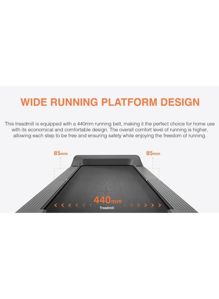 Kingsmith WalkingPad TRG1F Treadmill G1 – Foldable WalkingPad with Side Handrail, LED Digital Panel, Brushless Motor, Up to 10 km/h, Fitness App Support & Phone/Tablet Holder