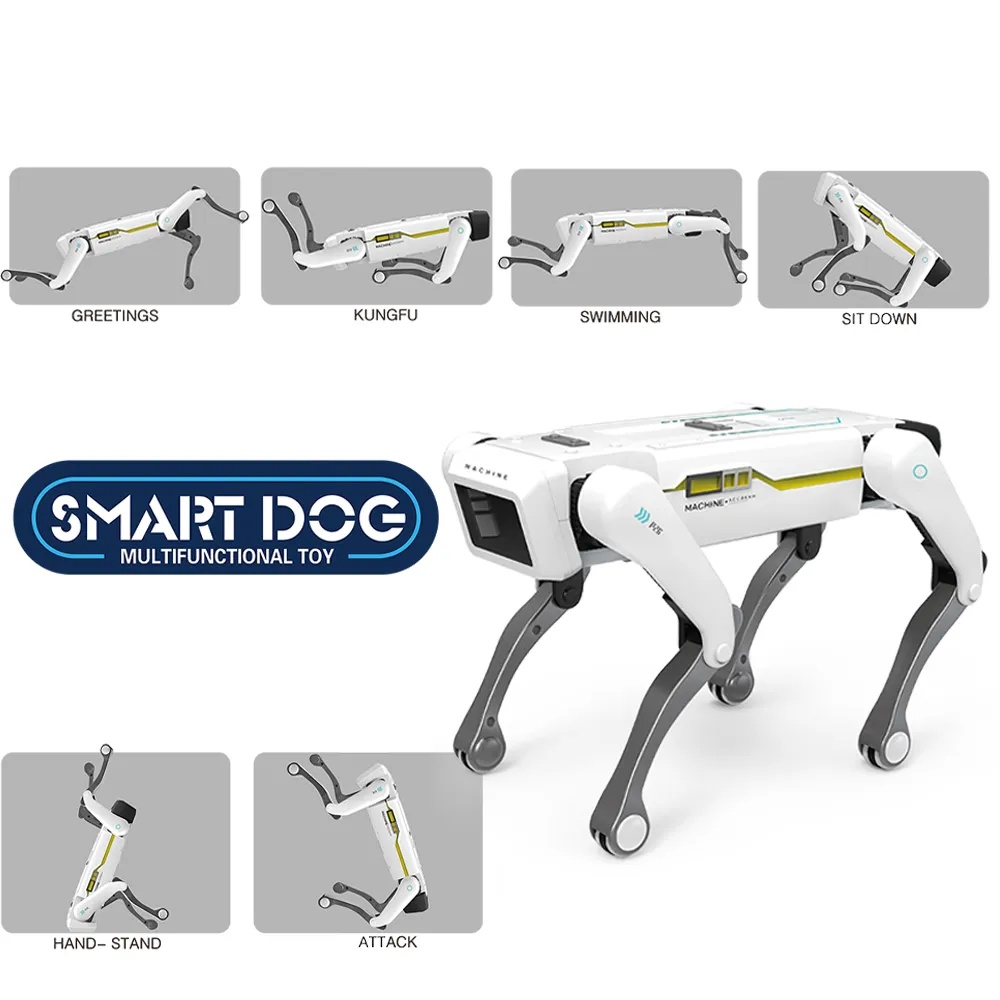 APIDPOWER Smart Machine Dog – Voice-Controlled Programmable Robotic Pet with Remote for Dynamic Motions & Interactive Actions
