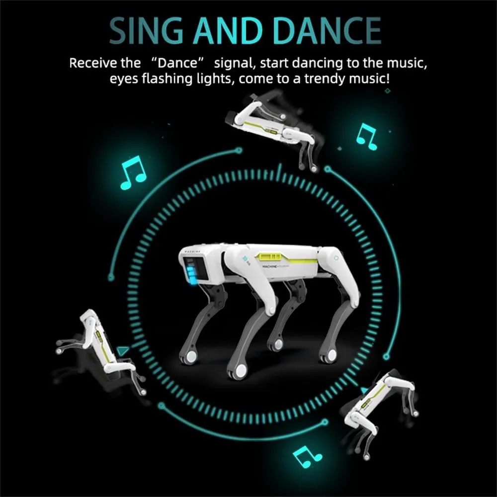 APIDPOWER Smart Machine Dog – Voice-Controlled Programmable Robotic Pet with Remote for Dynamic Motions & Interactive Actions