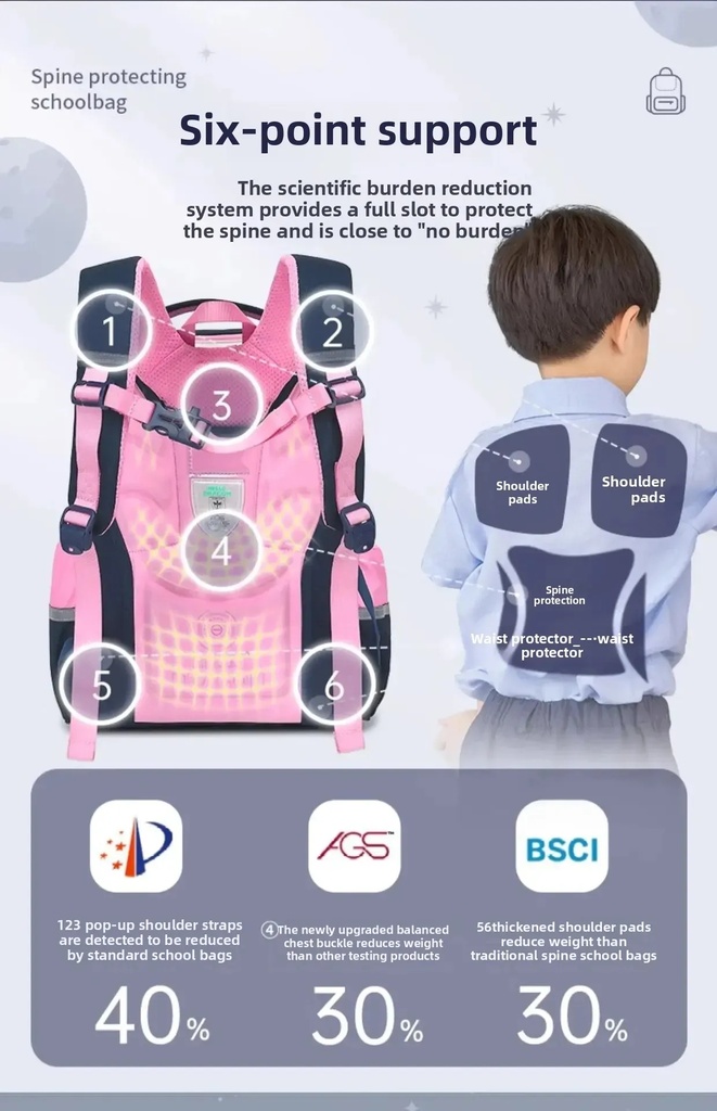 Hello Dragon Ultra Lightweight Waterproof School Backpack for Boys and Girls | Dual Shoulder Bag with Spine Protection, Oxford Fabric, Ridge Support & Water-Resistant Lining | NPB23029L |
