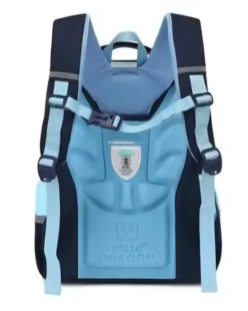 Hello Dragon Ultra Lightweight Waterproof School Backpack for Boys and Girls | Dual Shoulder Bag with Spine Protection, Oxford Fabric, Ridge Support & Water-Resistant Lining | NPB23029L |