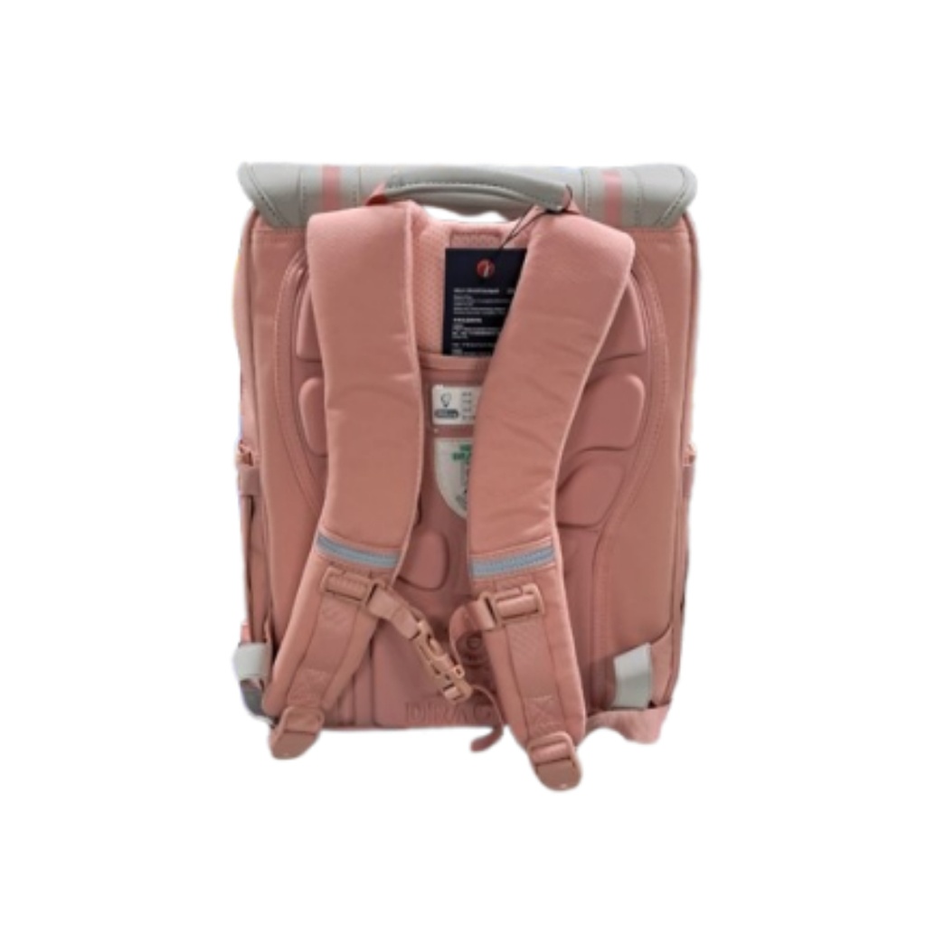 Hello Dragon Elementary School Student Backpack | Boys & Girls Lightweight Dual-Shoulder Bag with Spine Protection | Nylon Polyester Ridge Support | Suitable for Grades 1–6 | NPB23050L |