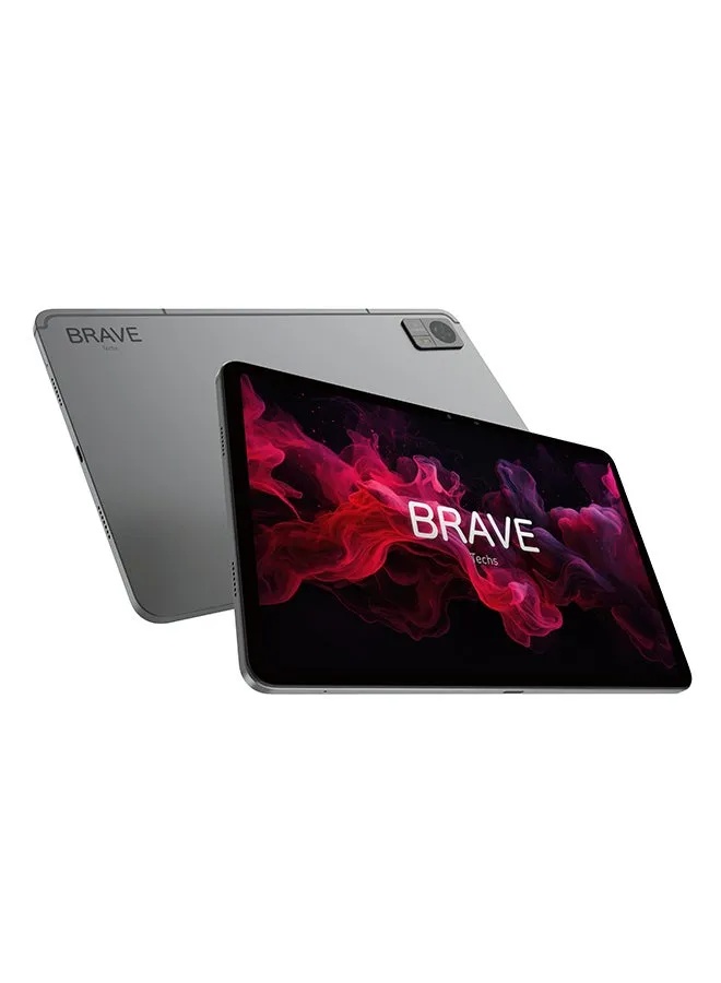 BRAVE T3 Ultra 128GB 8GB+8GB RAM 11.97-Inch LTE Tablet Grey with Keyboard | 2K Incell Display | Octa-Core | Android 15 | 8000mAh Battery | Quad Speaker System