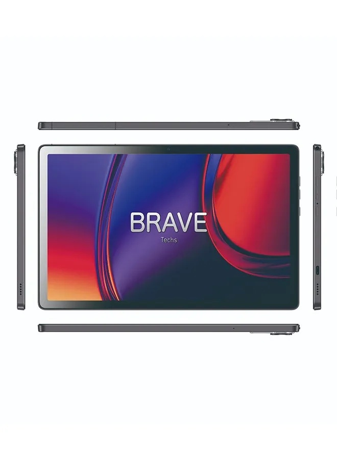 BRAVE T3 Pro 10.1-Inch LTE Tablet 128GB Storage, 4GB+4GB Virtual RAM, Octa-Core Android 15, 13MP+5MP Dual Camera, 6000mAh Battery, Dual Speakers