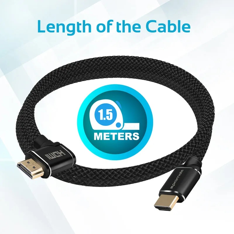 PROMATE Right Angle 4K HDMI Cable | ProLink4K1-150 |