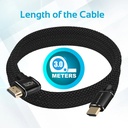 PROMATE Right Angle 4K HDMI Cable - 300cm | ProLink4K1-300 |