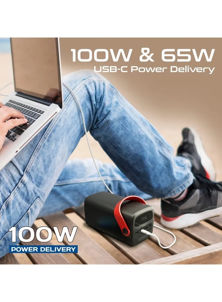 PROMATE 80000mAh Ultra-Fast Charging LifePo4 Power Bank - 100W Power Delivery | PowerMine-80Pro |