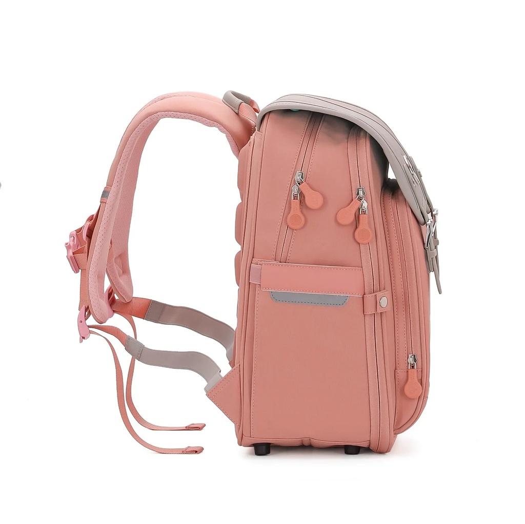 Hello Dragon Elementary School Student Backpack | Boys & Girls Lightweight Dual-Shoulder Bag with Spine Protection | Nylon Polyester Ridge Support | Suitable for Grades 1–6 | NPB23050L |