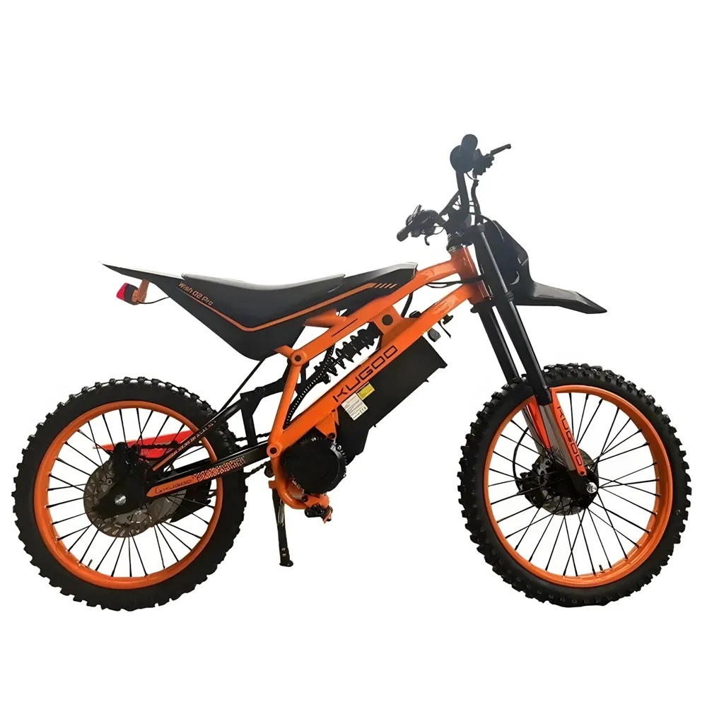 KUGOO WISH 02 PRO Electric Dirt Bike – 2500W Off-Road Pit Bike, 70 km/h Top Speed, 60 km Range, Hydraulic Suspension, Steel Frame, Fatbike Tires
