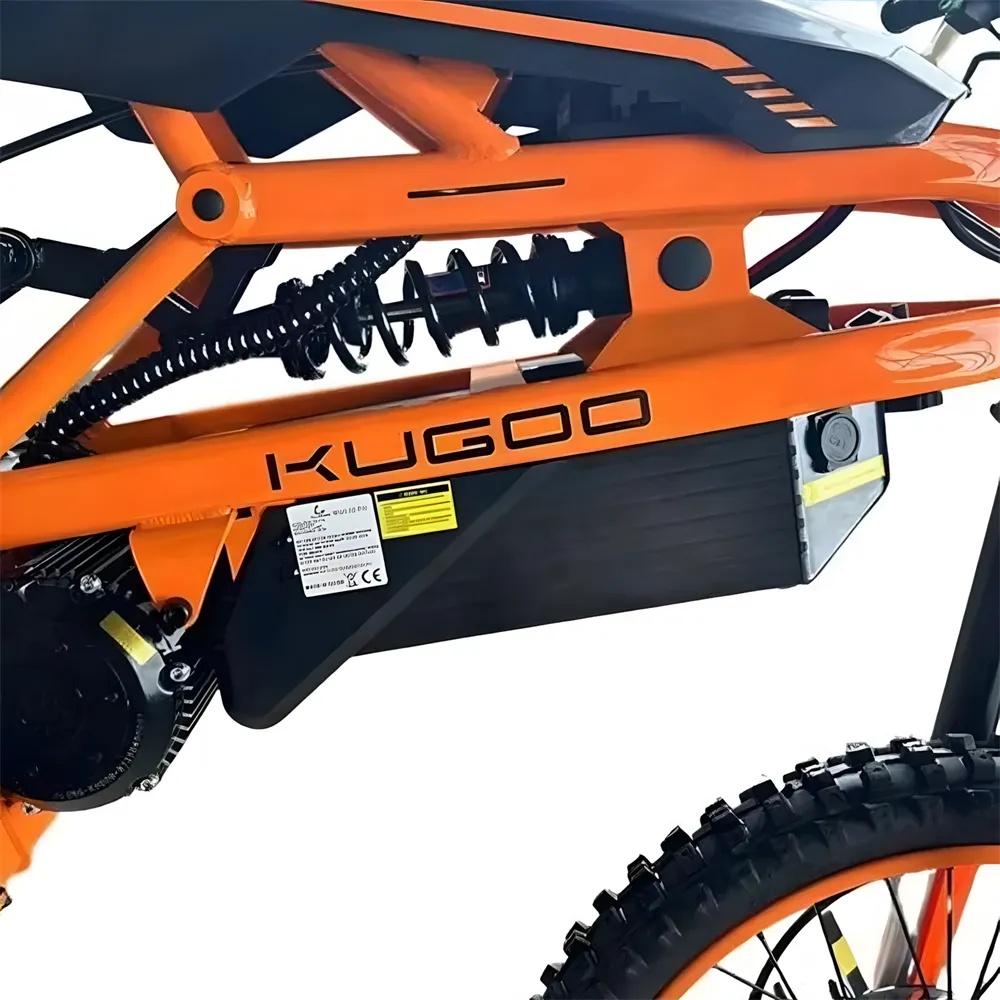 KUGOO WISH 02 PRO Electric Dirt Bike – 2500W Off-Road Pit Bike, 70 km/h Top Speed, 60 km Range, Hydraulic Suspension, Steel Frame, Fatbike Tires