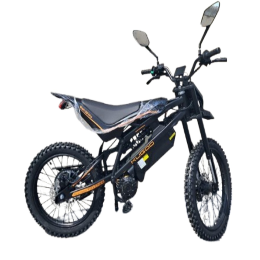 KUGOO WISH 02 PRO Electric Dirt Bike – 2500W Off-Road Pit Bike, 70 km/h Top Speed, 60 km Range, Hydraulic Suspension, Steel Frame, Fatbike Tires