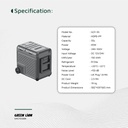 Green Lion GCF-55 Car Fridge 55L – Portable Compressor Refrigerator, 65W, Dual 12V/24V Power, Touch Display, Eco & Max Modes, Wheels & Child Lock – Ideal for Travel & Camping | GNCF55SBK |