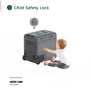 Green Lion GCF-55 Car Fridge 55L – Portable Compressor Refrigerator, 65W, Dual 12V/24V Power, Touch Display, Eco & Max Modes, Wheels & Child Lock – Ideal for Travel & Camping | GNCF55SBK |