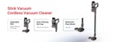 TELUX T20 Powerful Monster Cordless Vacuum Cleaner – 600W Digital Motor, 30kPa Suction, 2500mAh Battery, 95Min RunTime | VCT20 |