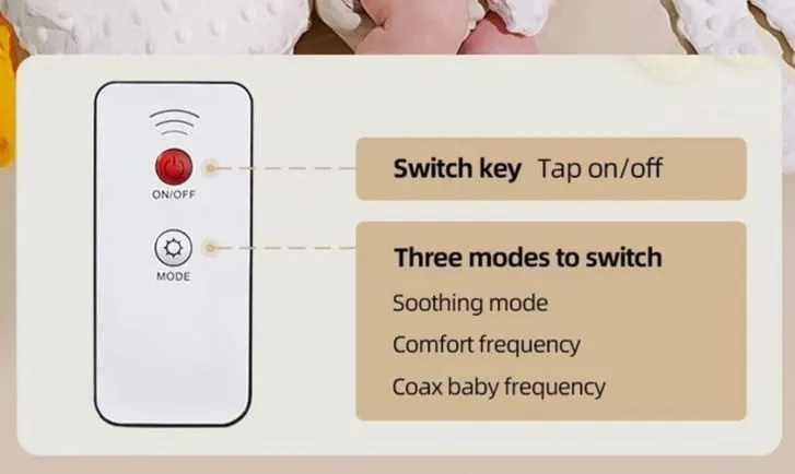 Mommy & Me Infant Exhaust Pillow – Intelligent Tapping Doll with Remote Control, Micro-Pressure Hug, Dual Function Heating & Comfort Design Sleep Aid for Babies 0-12M | MM-43725 |