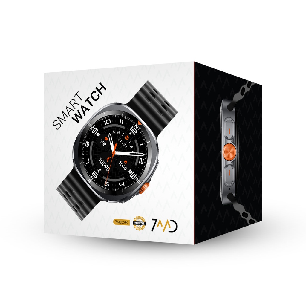 7MD Smart Watch: 1.43'' AMOLED Display, BT Calling, 100 Sports Modes, IP68 Waterproof | 7MD298 |