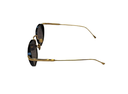 7MD Premium Unisex Square Sunglasses – Elegant Black & Gold Frame with Dark Lenses, Stylish Design with Protective Case
